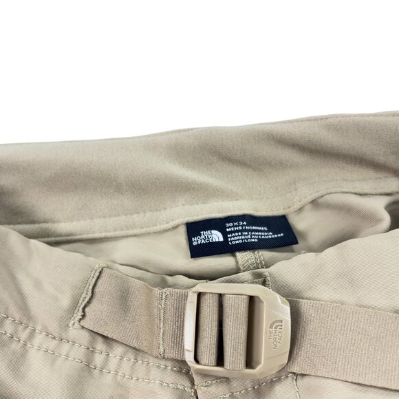The North Face Paramount Belted Trail Pants Mens 30 x 34 SLIM FIT Beige NWT - Picture 7 of 8